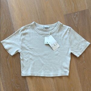 Zara Ribbed Cropped Top